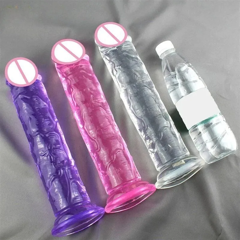 Super Cheap 6 Sizes Realistic Soft Jelly Dildo Butt Plug Anal Plugs Adult Sex Toy for Women and Men Vaginal and Anal Masturbator — image 3
