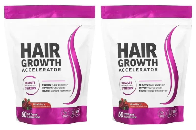 Hair Vitamins Gummies Berry Flavor 60 Count Nutrition Supplement with Biotin & Vitamins C E — Promote Wellness Hair Growth — image 8