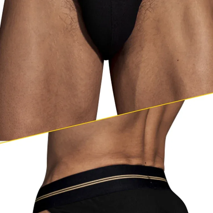 กางเกงชายไม่มีรอยต่อสะโพก Mens Underwaer ขนาดใหญ่กว้าง 5 ซม.แถบยืดหยุ่นอิสระ Codpiece สั้นกางเกง — image 22