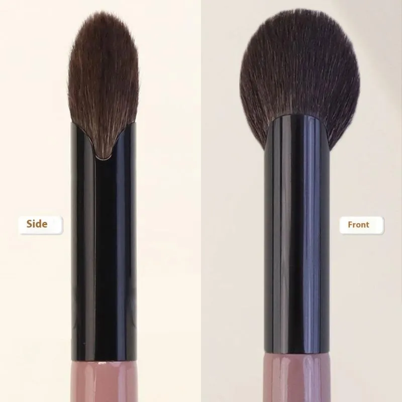 【1 peça pincel pequeno em formato de leque para blush em pó creme líquido blush pincéis de maquiagem pincel preciso ferramentas de maquiagem】