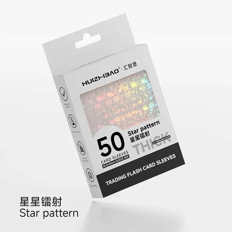 65,5×90 mm holografiska korthylsor Färgglada genomskinliga kortskydd för TCG-kort i standardstorlek/japansk storlek — image 6