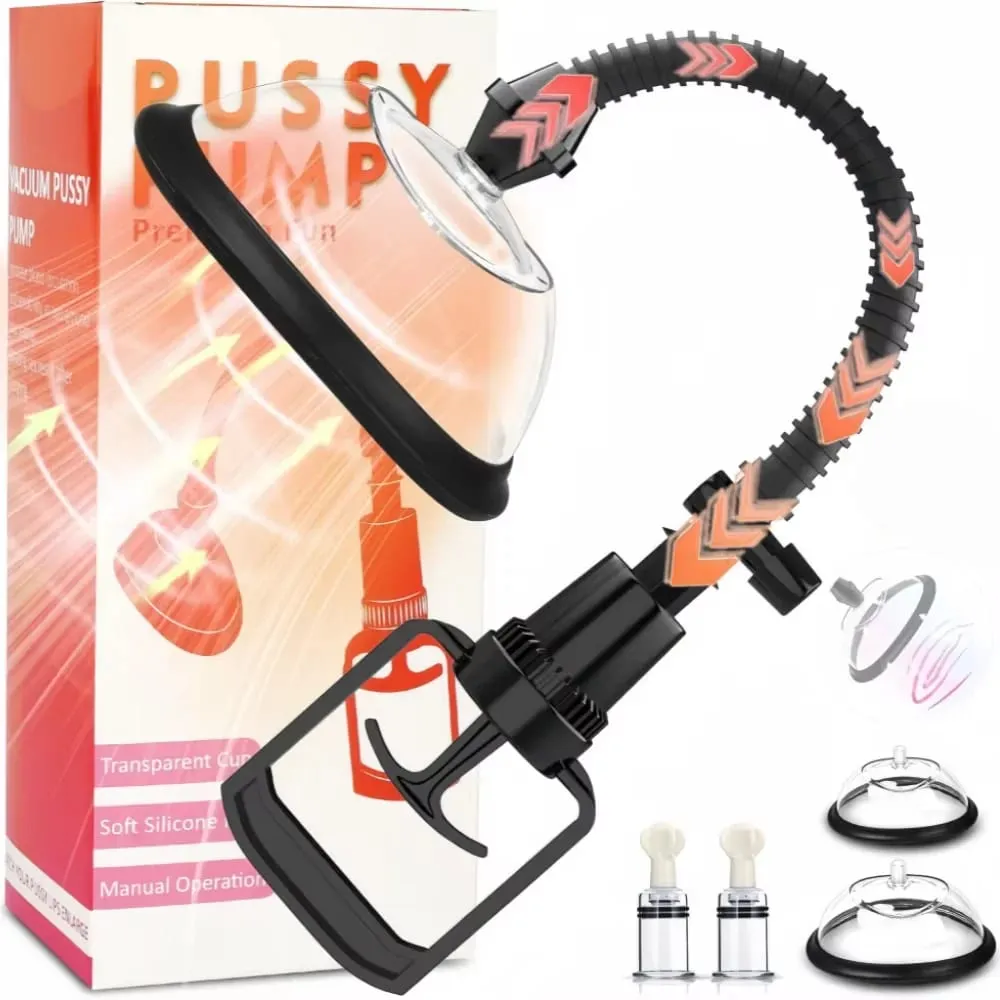 Manual Pussy Pump Vagina Clitoris Sucker Enlarge Vacuum Pump Manual Women Breast Massage Nipple Stimulator Adult Sex Toy