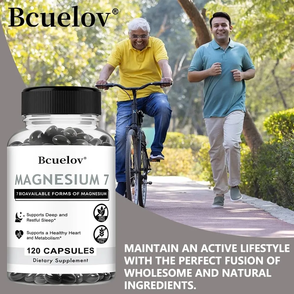 7 in 1 Magnesium Complex High Absorption Supports Energy Relaxation Promotes Healthy Sleep Helps Muscle Support Supplements