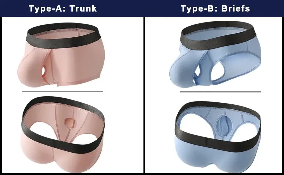 Mens Bamboo Fibers Athletic Quick Dry Breathable Separate Pouch Underwear Fly Front Dual Pouch Trunks Bulge Enhancing Comfortabl — image 3