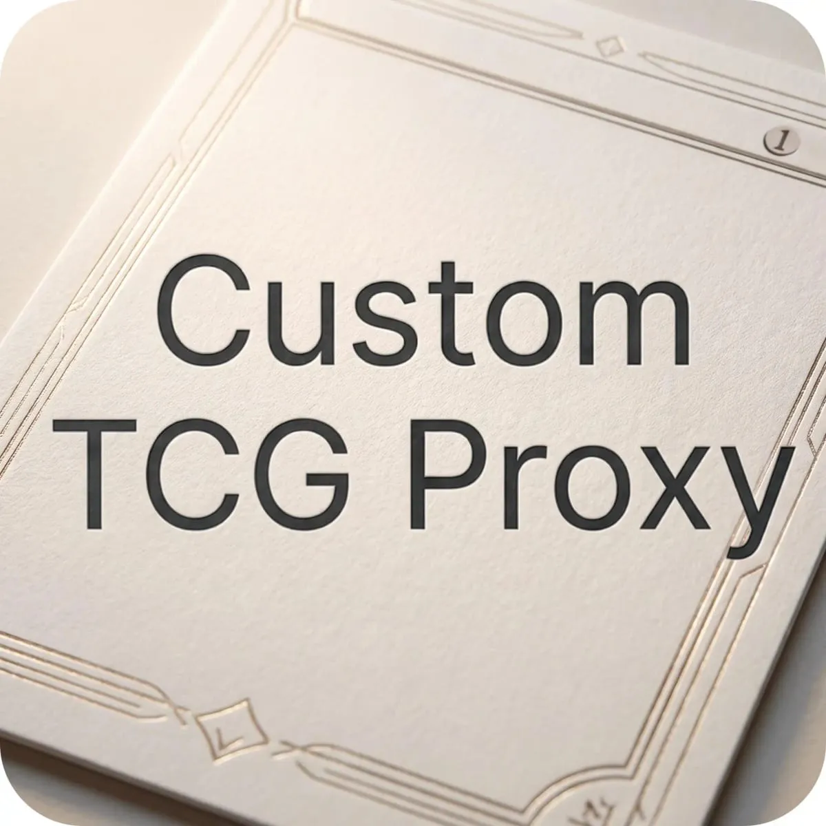 Custom High-Quality TCG Proxy/Collectible Game Cards (Black-Core Paper)