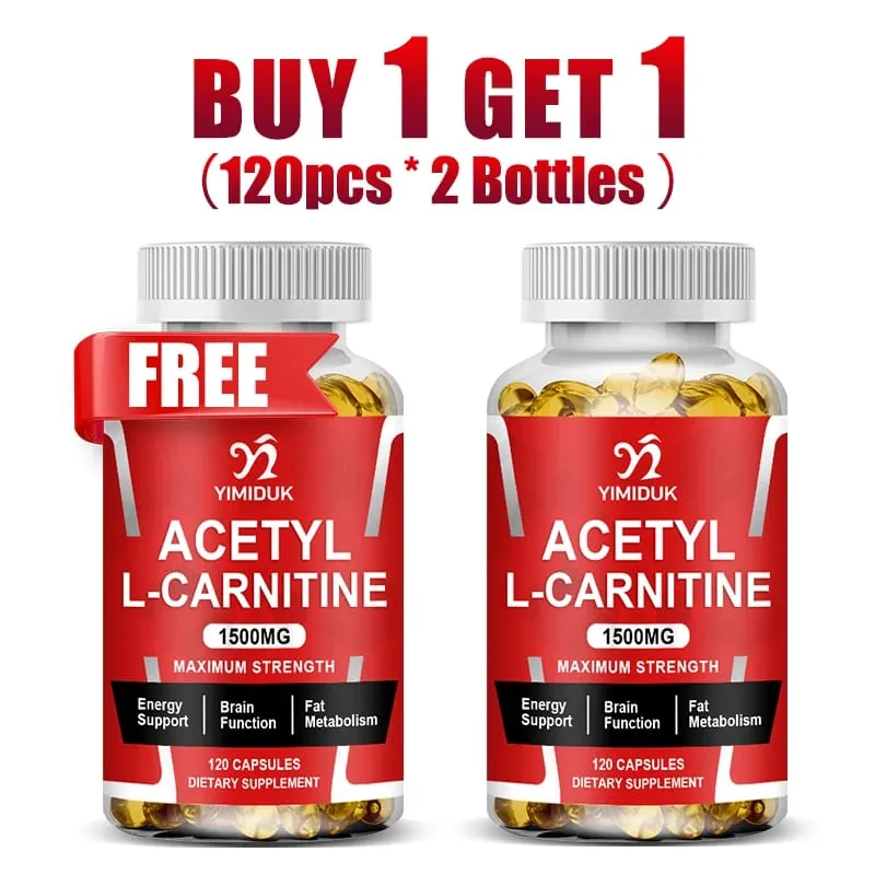 Buy 2 Get 2 Free! Pure Acetyl L-Carnitine Capsules Support Enhances Mental Clarity Mood & Learning Ability Cognitive Function — image 10