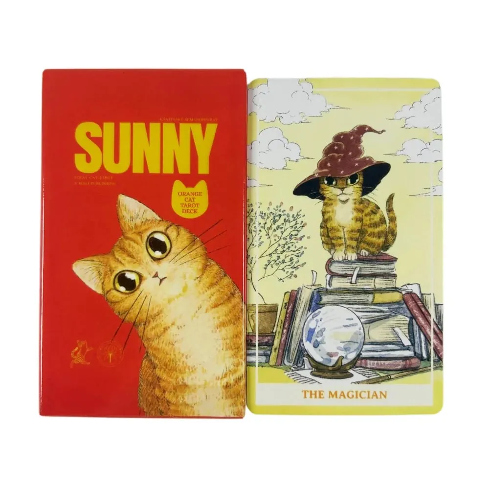 Sunny Orange Cat Tarot Cards A 78PCS Deck Best Gift-giving For Cat Lover Great For Beginners Meditation & Party Games — image 2