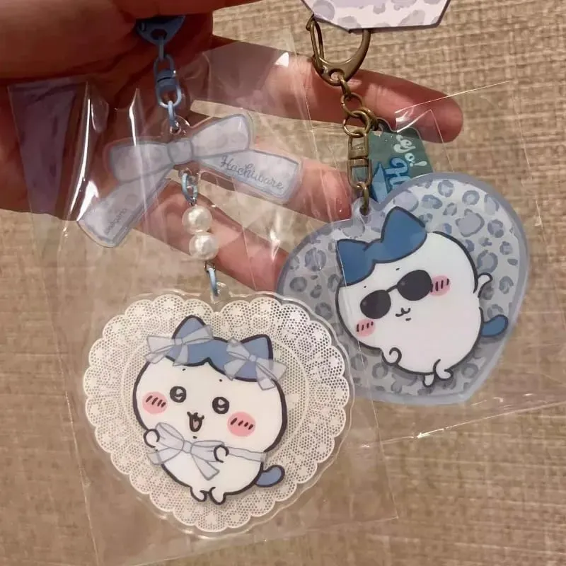 Jiikawa surrounding Harajuku limited acrylic keychain pendant Hachi Usaki cartoon backpack pendant — image 4