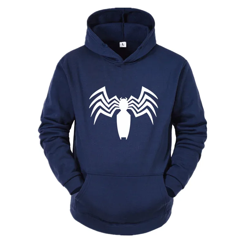 2026 Autumn and Winter New Men's Hoodie Street Fashion Spider Print Sportswear Women's Fleece Casual Fun Hoodie Men's Wear — image 5