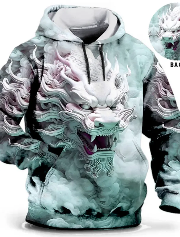Chinese New Year Dragon 3d Print Hoodie Men Women Fashion Street Vintage Hoodie Sweatshirt Outwear Coat Men Tracksuits Sportwear — image 4