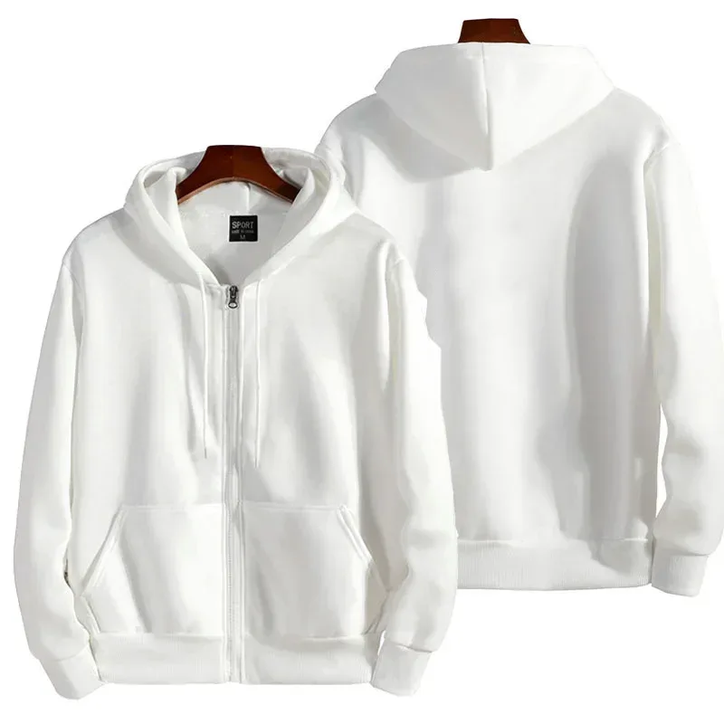 Fashion Zipper Hoodies Women/Men Fashion Long Sleeve Hooded Sweatshirt Casual Autumn Winter Sportwear Solid Clothesmens winter j — image 6