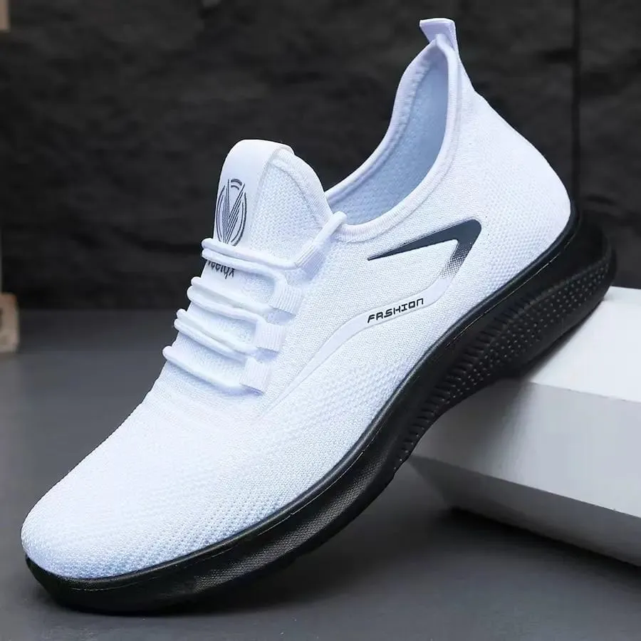 Men Comfort Knitted Loafer Sneakers 2026 New Arrival Breathable Air Knit Upper Slip On Shoes