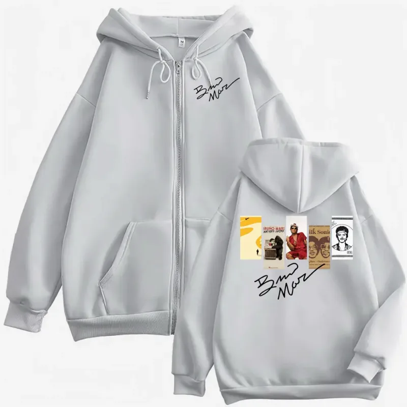 Bruno Mars Album 2026 Cover Zip Up Hoodies Men Women Fashion Hip Hop Gothic Jacket Sweatshirts Fleece Casual Zipper Hoodie Coats — image 6