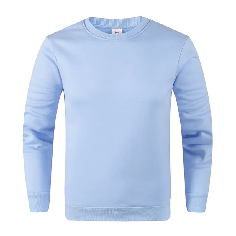 Pullover Asas Lelaki Baju Sweater Kasual untuk Lelaki Wanita Warna Pejal Musim Bunga Musim Gugur Hoodie Sukan Lengan Panjang Sweatshirt Techwear — image 15