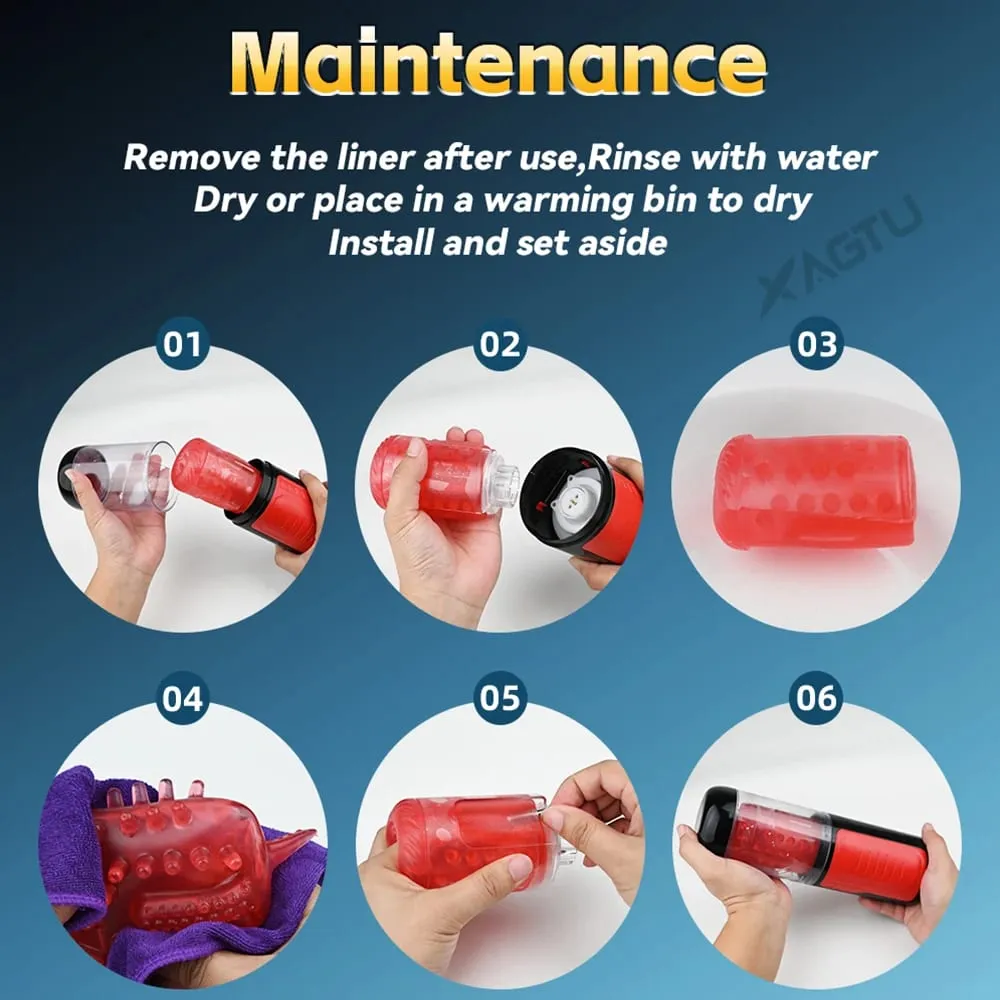 Automatic Male Masturbator Telescopic Rotation Men Masturbation Cup LCD Digital Simulation Blowjob Masturbator Sex Toy for Men — image 6