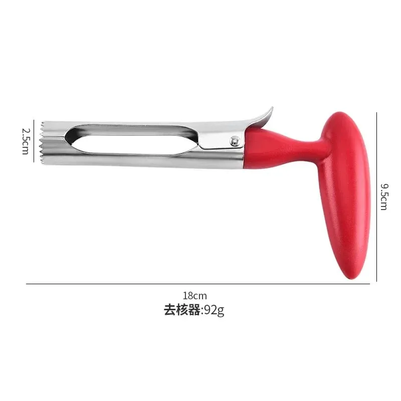 Utensile per rimuovere il torsolo di mele in acciaio inossidabile di alta qualità, per mele, pere, taglierina per frutta, seminatrice, coltello per affettare, utensili da cucina per verdure — image 4