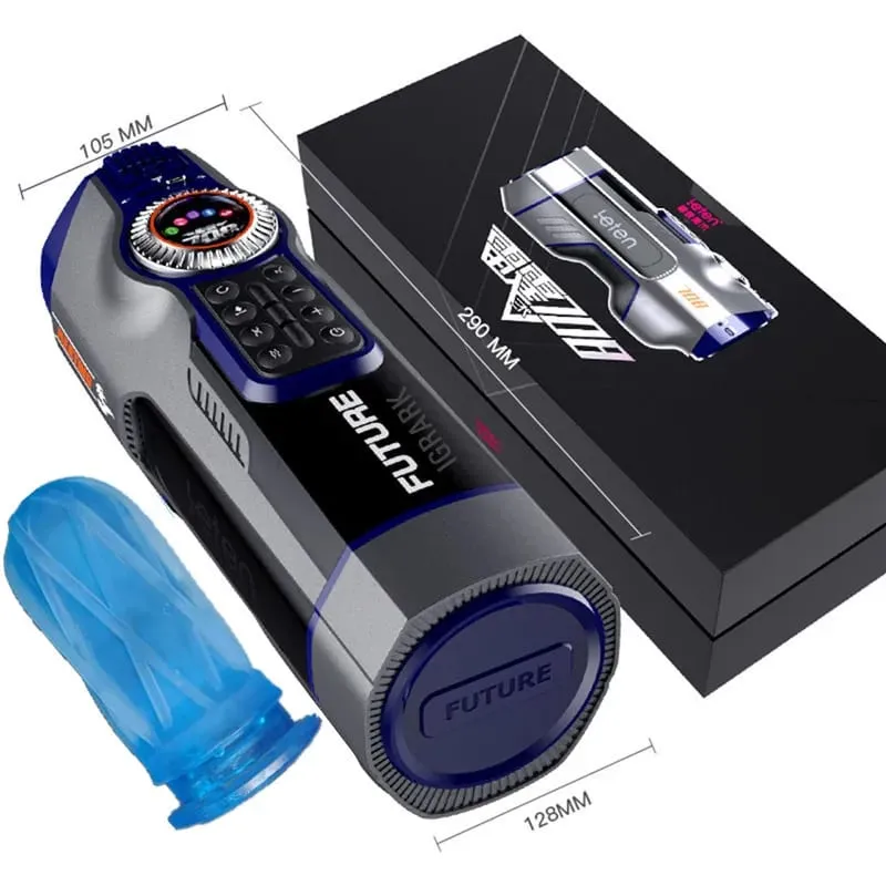 Leten 708-III Rustige Vibrator Verwarming Kreunen USB Opladen Automatische Telescopische Mannelijke Masturbatie Vagina Kut Speeltjes voor Mannen