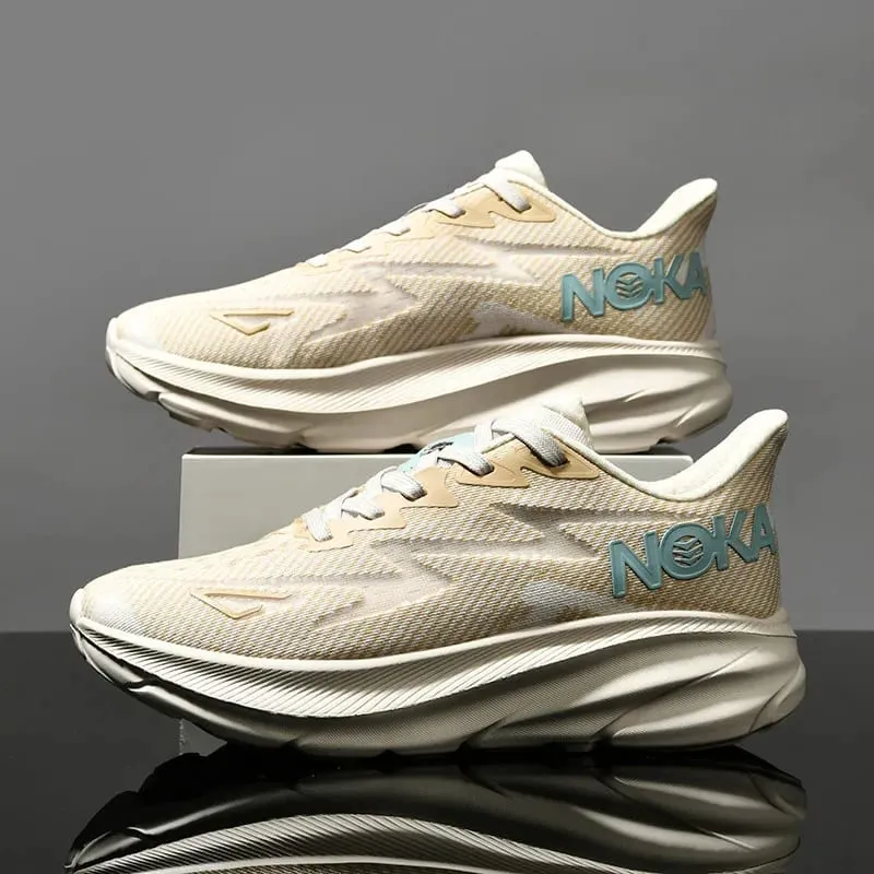 Men's Running Shoes Jogging Breathable Cushioning Trainer Race Outdoor Luxury Shoes Couple Non-Slip Sneakers Mesh Off-road Shoes