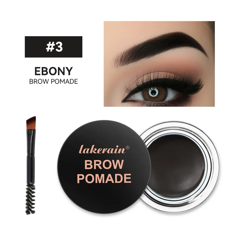 6 Colors Waterproof Eyebrow Tint with Brush Long-Wearing Full-Pigment Smudge-Proof Eyebrow Pomade Natural Wild Brows Makeup — image 11