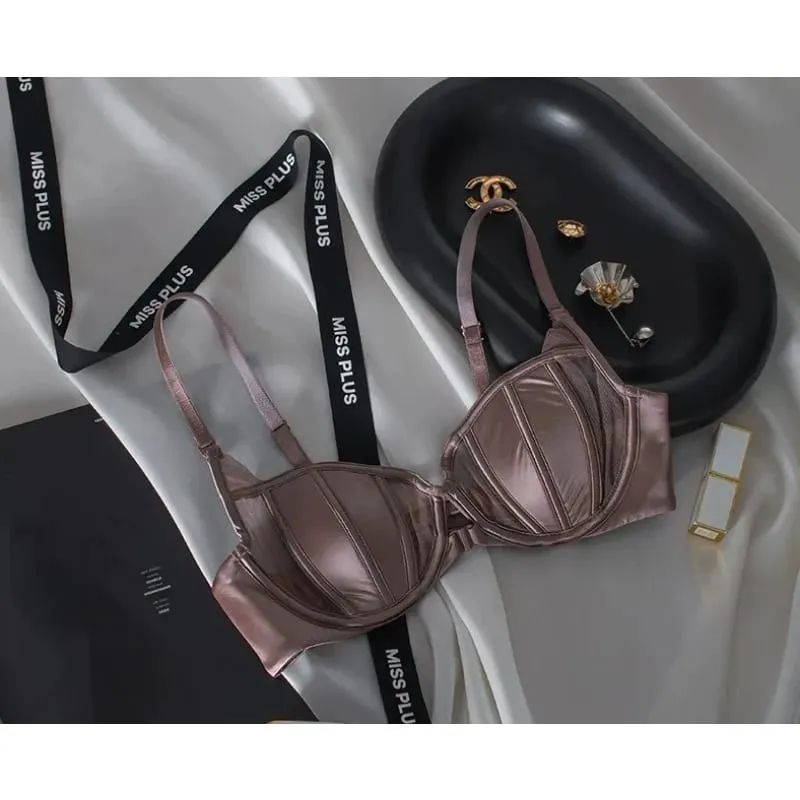 French Lace Front Buckle Back Beauty Brassiere Women Seamless Light Thin Non Wire Minimize Bust Invisible Daily Lingerie 32-38AB — image 4