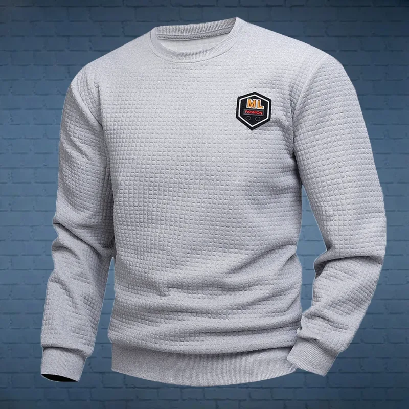 Men's Quarter Zip Sweatshirts Casual Fall Mock Neck White Loose Pullover Long Sleeve Solid Graphic Zip Up Sweatshirt