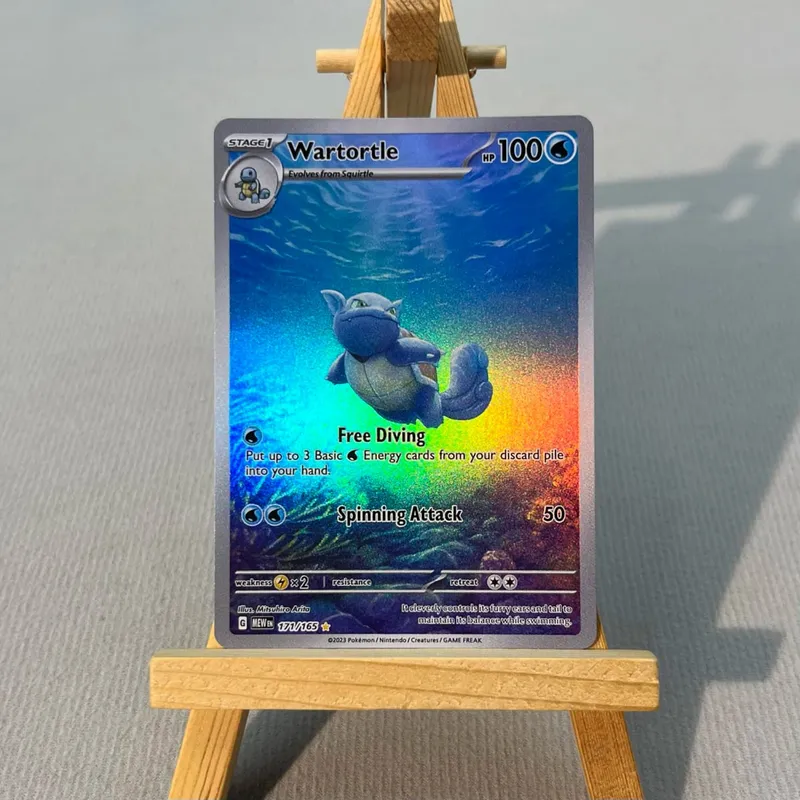 MEW PTCG13-003 Tcg proxy PKM Cards Charizard ex Bulbasaur Charmeleon Rare Collection Battle Toys Gifts for Hobbies home play — image 13