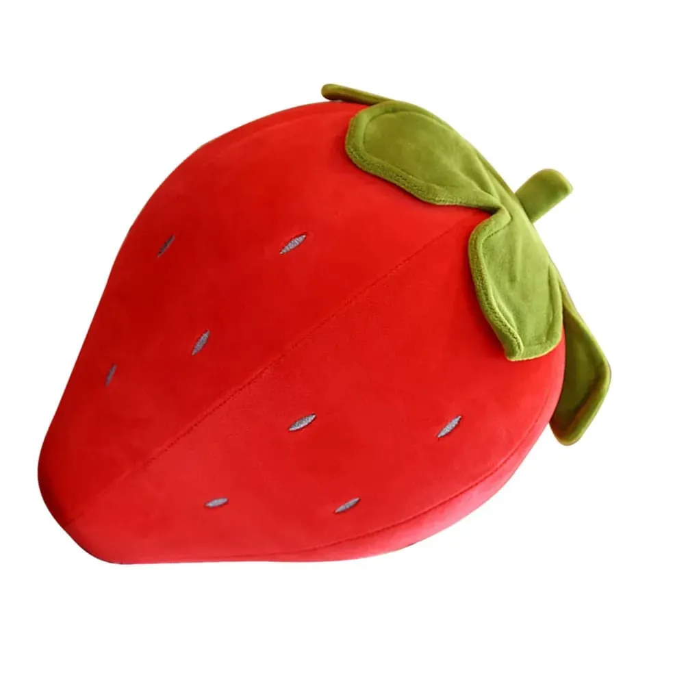 Creative Strawberry Cushion Soft Supple Throw Pillow Comfortable Fruit Decor Bedroom Sleeping Cute Pillow Fruit Cushion — image 4