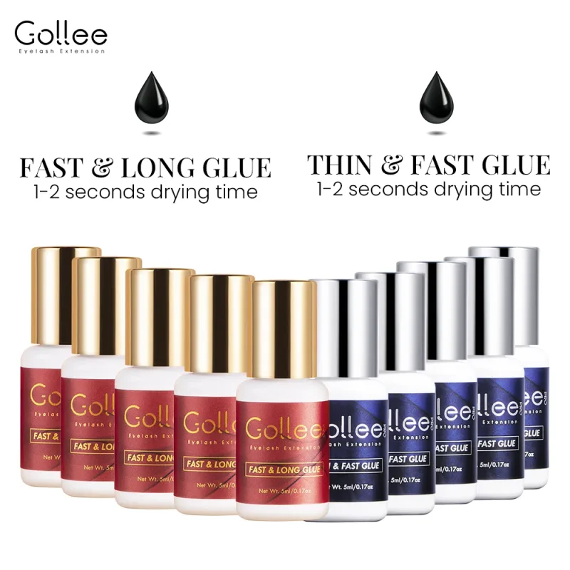 Gollee 0.5-1s Fast Dry Glue for Eyelash Extension Hypoallergenic Lash Extension Glue for Professional Artists Eyelashes Supplies — image 21