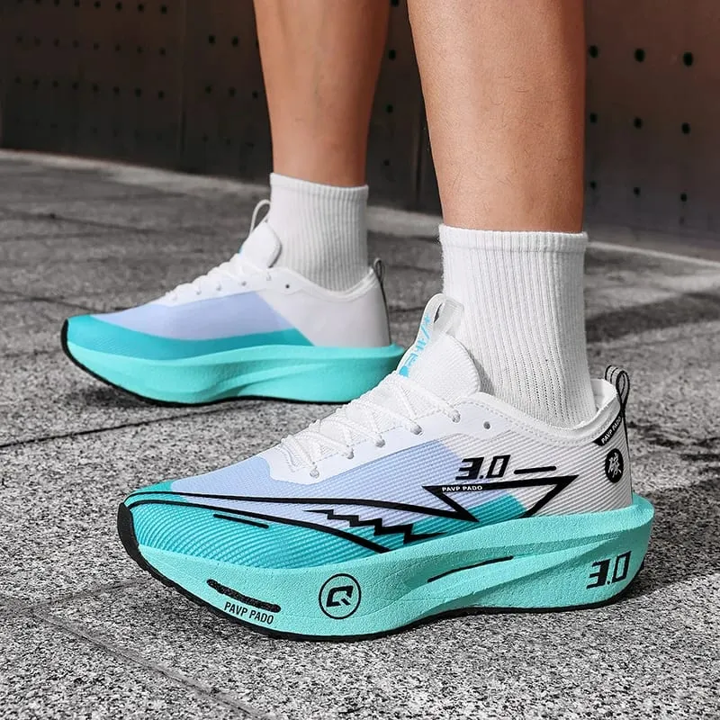 Comfortable Men Running Shoes Marathon Carbon Board Speciality Sports Men's Sneakers Breathable Women Walking Athletic Sneakers — image 6