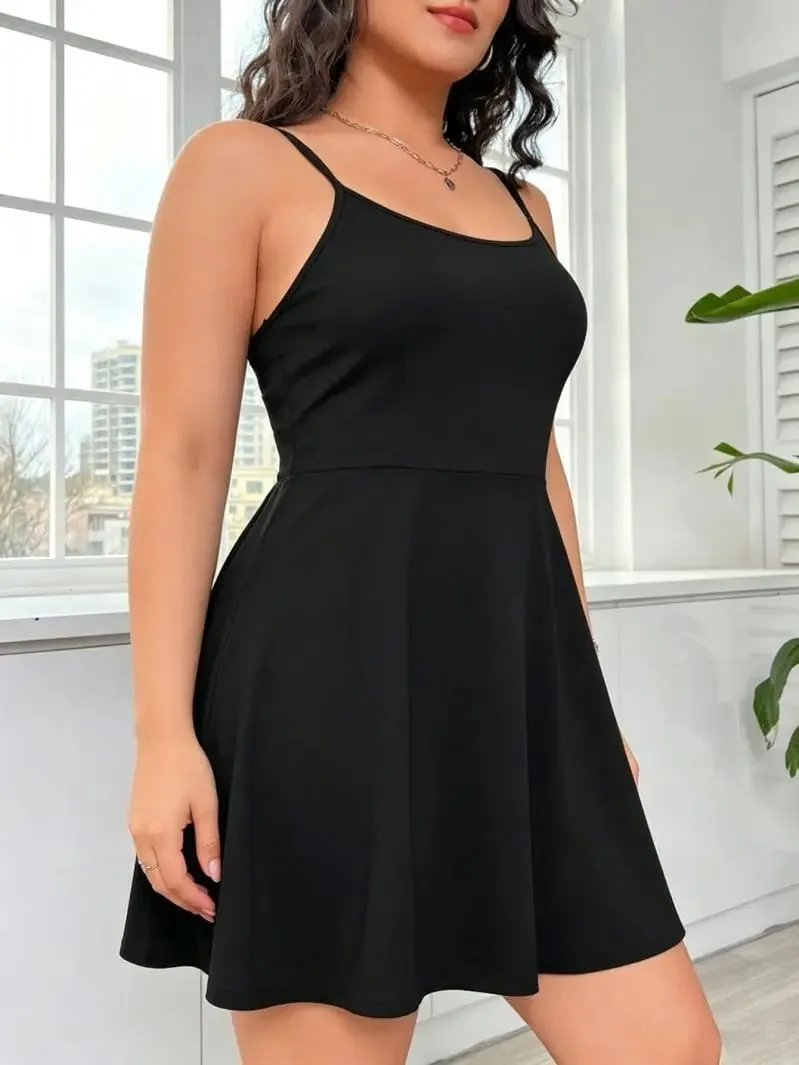 Slim Fit A-Line Fashionable Camisole Casual Versatile Short Skirt Simple Elegant Women's Clothing — image 3
