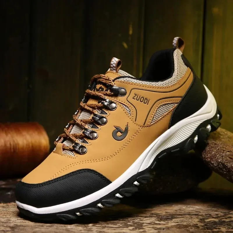 2026 New Men Hiking Shoes High Quality Anti Slip Men Sneakers Outdoor Climbing Walking Shoes Breathable Light Running Shoes Male