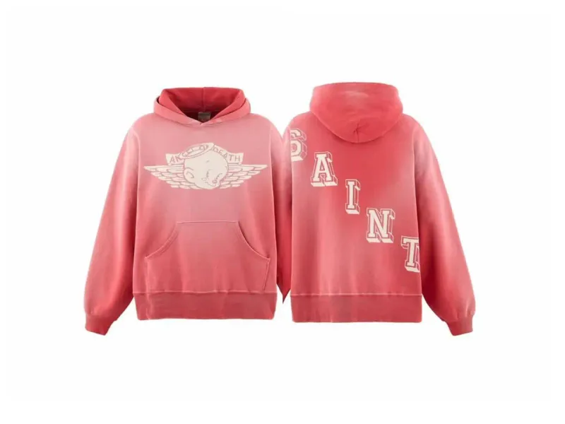 26SS New SAINT Mxxxxxx BABY MICHAEL HOODIE High-Street Oversized Cotton Hooded Sweater Printed Washed Hoodies For Men — image 17