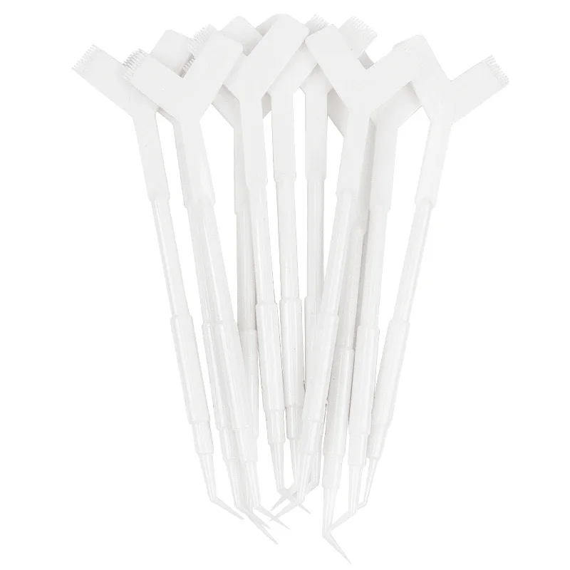 10Pcs Wiederverwendbare Kunststoff Wimpern Dauerwelle Stick Tool Wimpern Verlängerung Y Form Kamm Lash Lifting Curler Applikator Make-Up Pinsel — image 8