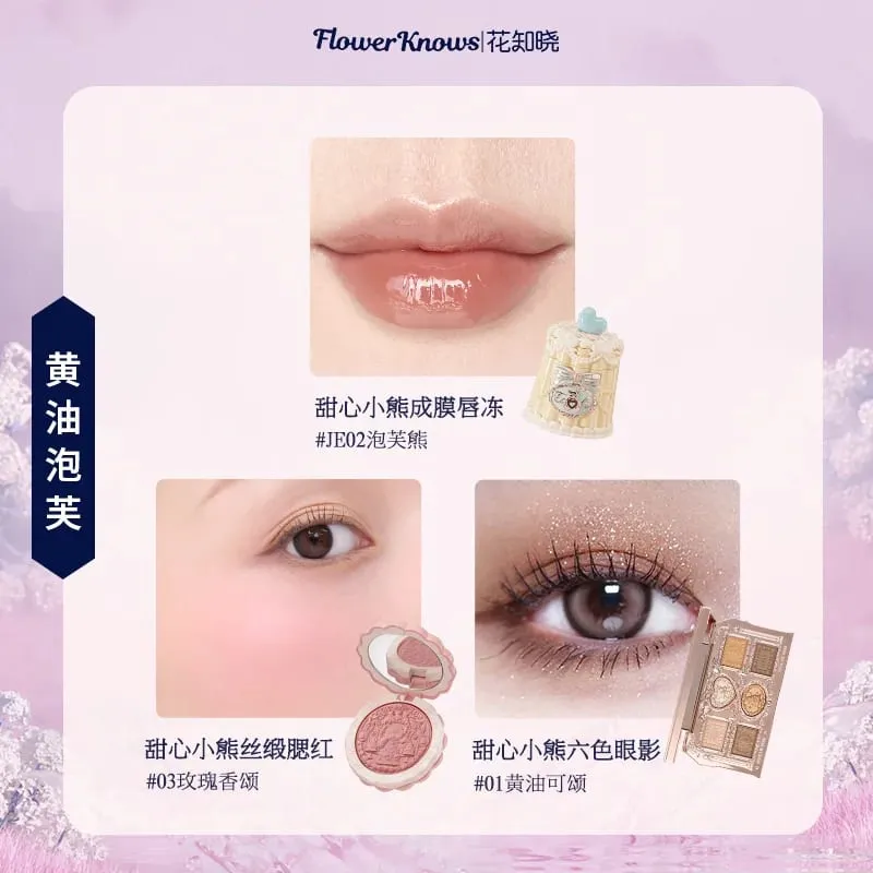 Flowerknows Komplettes Make-up-Geschenkset, langanhaltende Lippenglasur, Rouge und schimmernde Lidschattenpalette, All-in-One-Schönheitsset, Geschenkbox — image 5
