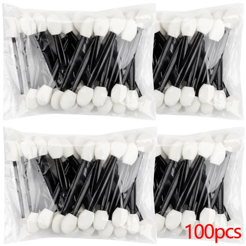 50/100pcs Eyeshadow Applicators White Dual Sides Eye Shadow Brush Makeup Sponge Brushes For Girls Cosmetic Tool Applicators
