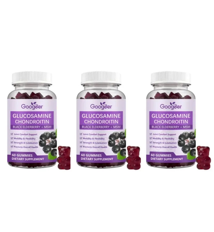Googeer Joint Support Gummies 60 Count Glucosamine Hydrochloride Chondroitin Sulfate MSM with Hyaluronic Acid for Cartilage — image 9