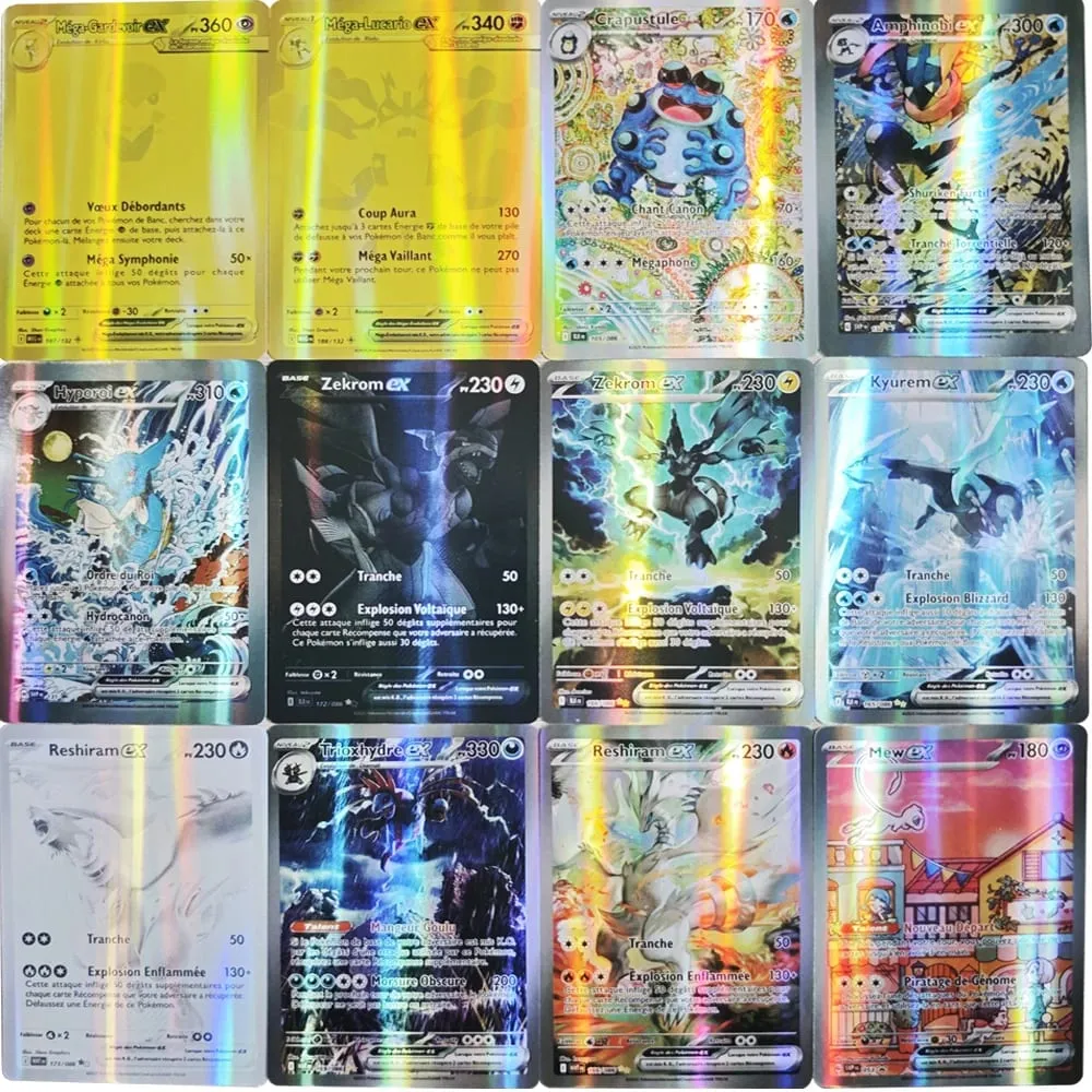 French Version Pokemon Cards VMAX V EX GX MEGA VSTAR Carte Collection Battle Trainer Children's Christmas Toys Gift