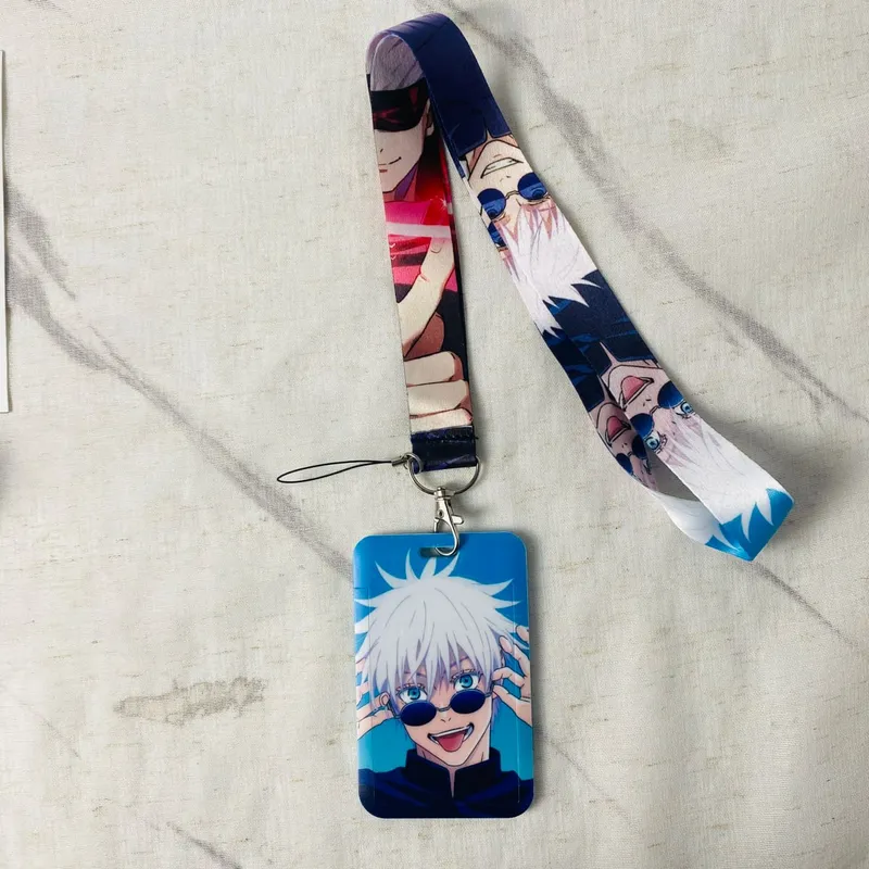 Anime Lanyard For Keychain ID Card Cover Passport Student USB Badge Holder Cool Neck Straps Accessories Friends Gifts — image 4