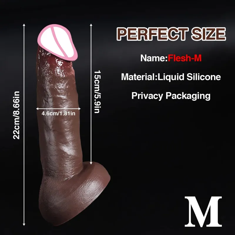 Consolador grueso realista y barato para hombres y mujeres, masturbadores Gay, pene de silicona, ventosa grande, tapón Anal para pene, juguete sexual — image 9