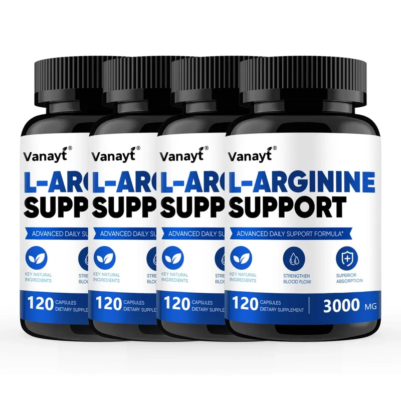 L-Arginine 3000mg Pills Muscle Mass Supplement for Men Women Boost Workout Endurance Energy Heart Vascular Health Support — image 9