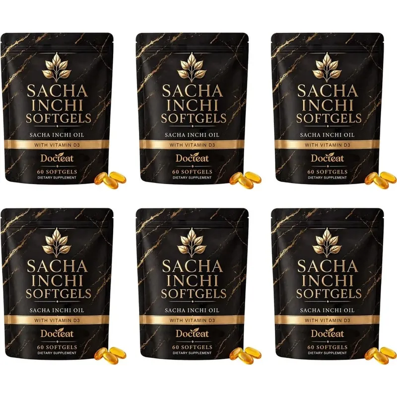 Docteat Sacha Inchi Oil Softgels with Lichen-Derived Vitamin D3 for Bone and Immune Support and Softgel Absorption 60 Softgels — image 12