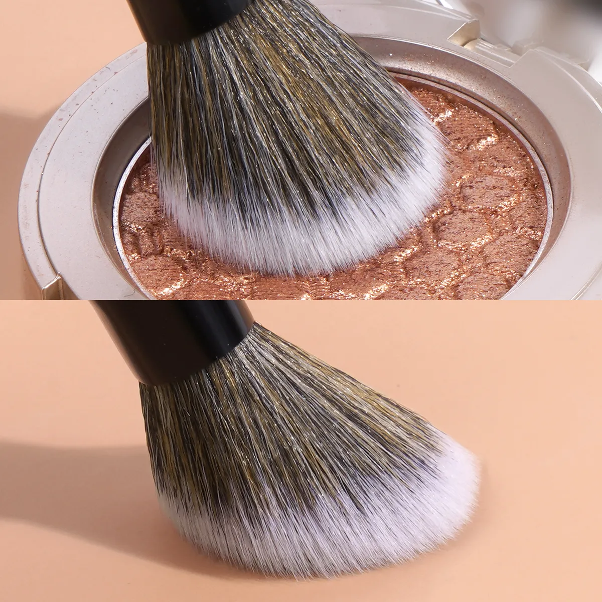 Makeup Brushes Set 2pcs Foundation Synthetic Hair Face Concealer Powder Makeup Brushes Suitable for Girls Makeup Beauty — image 5