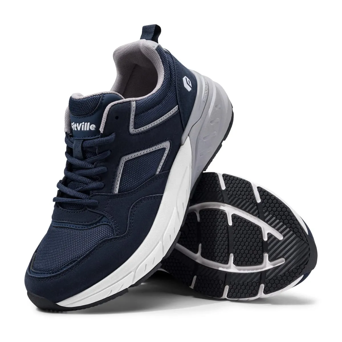 FitVille Newest Walking Shoes for Men Wide Width Sneakers with Arch Support for Flat Feet Heel Pain Relief Plantar Fasciitis — image 16