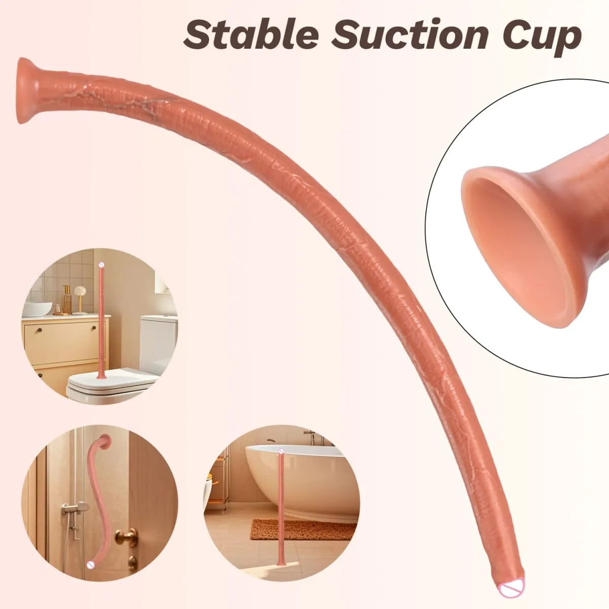 Long Realistic Dildo Silicone Anal Plug Sex Toys For Woman Adult Sex Toys Suction Cup Big Butt plug Gay Lesbian Anus Dilator 18+ — image 4