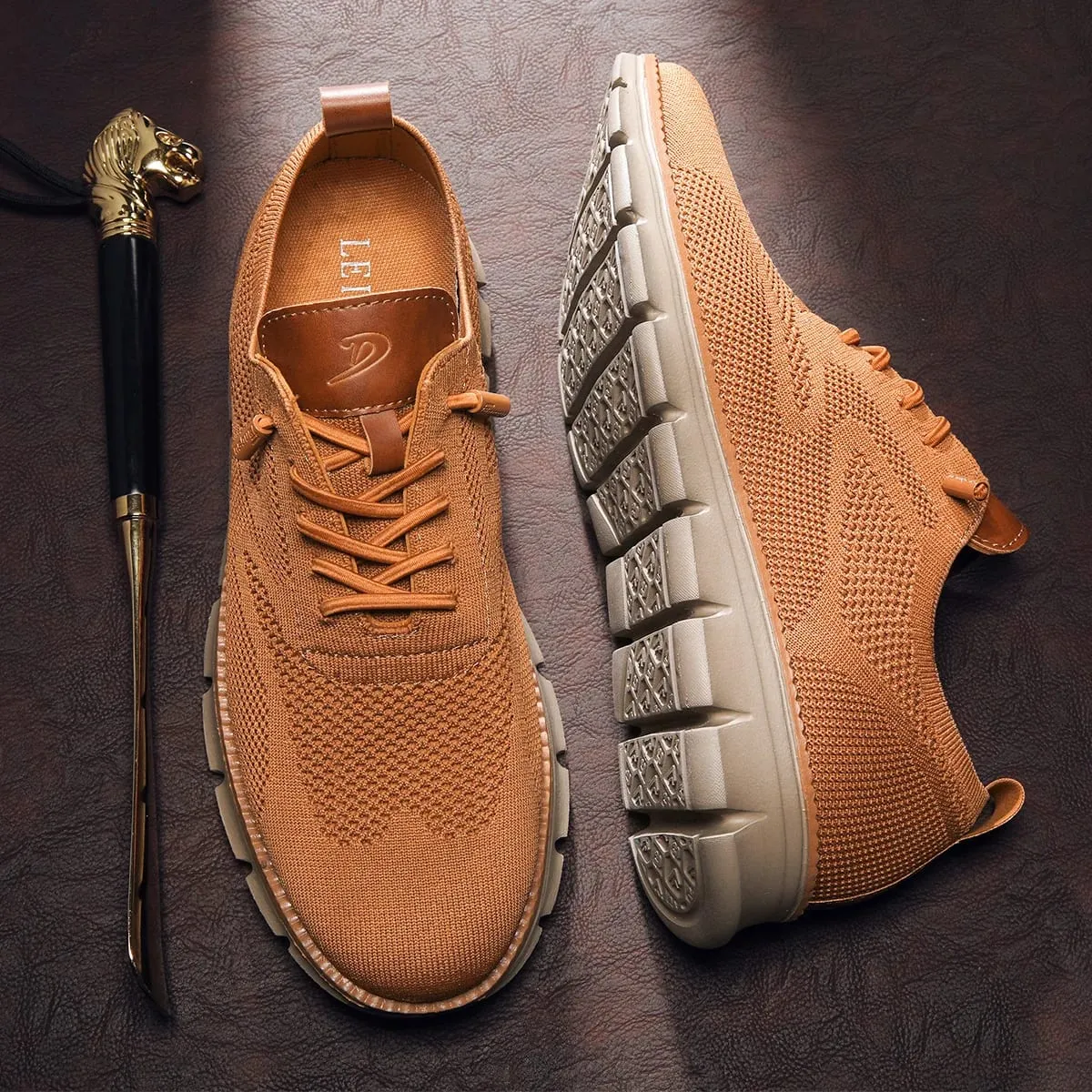 Men Casual Shoes Breeze Stylish Oxfords Fashion Formal Business Urban Breathable Shoes for Male Non Slip Dress Sneakers for Man — image 3
