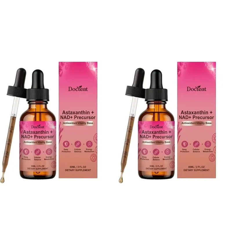 Docteat Astaxanthin+ NAD+ Precursor Liquid Supports Cellular Nutrition and Energy Metabolism Antioxidant Vitality Base 60 Ml — image 8