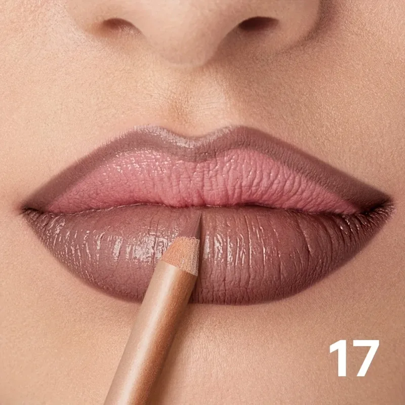 Lápis delineador labial fosco nude de longa duração à prova d'água à prova de manchas contorno preciso fórmula cremosa suave