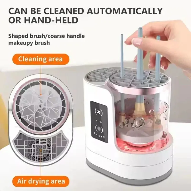 2026 ใหม่ไฟฟ้า 3 IN 1 แปรงแต่งหน้า Cleaneing เครื่องแปรงแต่งหน้าเครื่องเป่าแบบพกพาอัตโนมัติ USB เครื่องสำอางแปรงทำความสะอาดเครื่องมือ — image 5