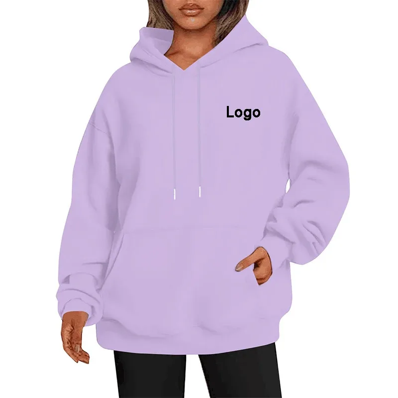 Customized Oversize Hoodies Women Fashion Printed Loose Long Sleeve Shoulder Drop Cuff Sweathsirts Streetwear Pullovers Sudadera — image 9