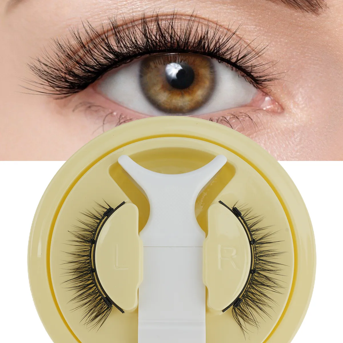1 Set Magnetic Eyelashes Reusable Cat Eye Magnetic Lash Cosplay Sensitive Eye Friendly Natural Curler False Lashes Make Up Tool — image 3